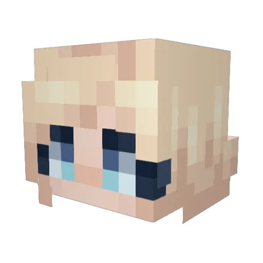 Alysenn Minecraft avatar head, 3D render