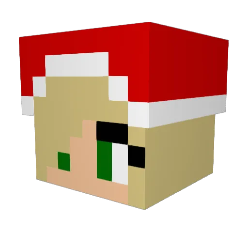 Alysha14 Minecraft avatar head, 3D render