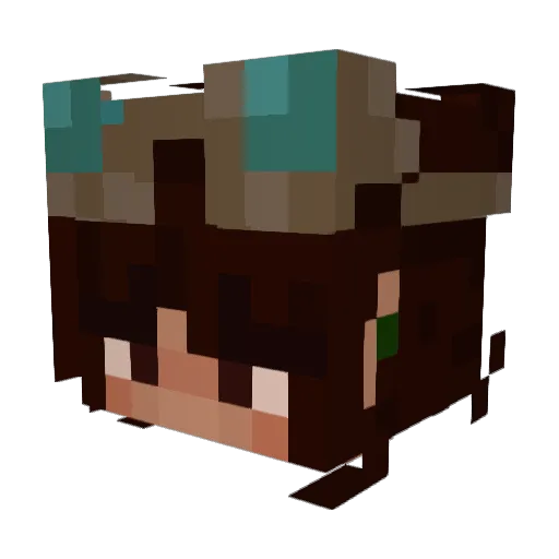 Alyshaaatje Minecraft avatar head, 3D render