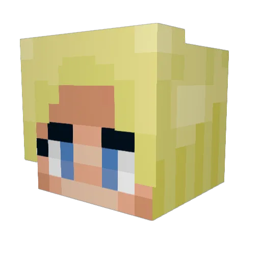 AlysiaTheSinner Minecraft avatar head, 3D render