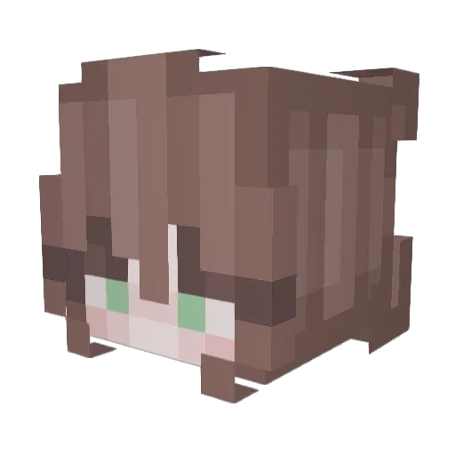 Alyson2006 Minecraft avatar head, 3D render
