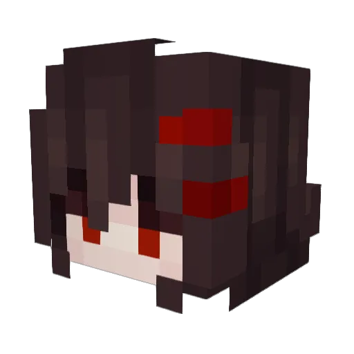 Alyson Minecraft avatar head, 3D render