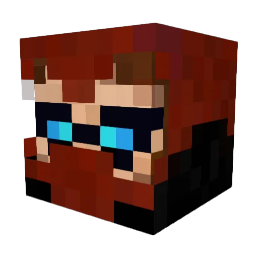 AlysonHunter Minecraft avatar head, 3D render