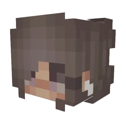 Alyss_74 Minecraft avatar head, 3D render