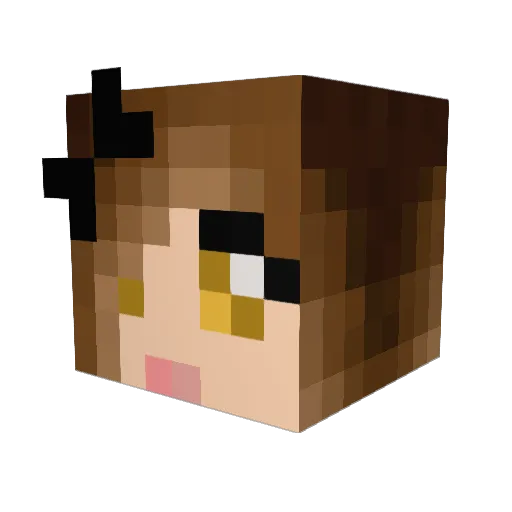 Alyssa552 Minecraft avatar head, 3D render