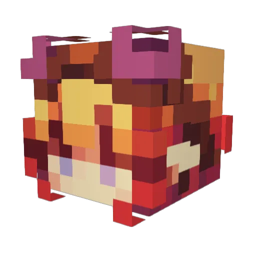 Alyssa71 Minecraft avatar head, 3D render