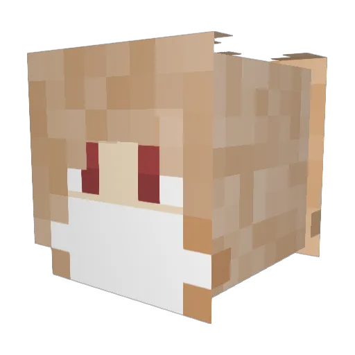 AlyssaHey13 Minecraft avatar head, 3D render