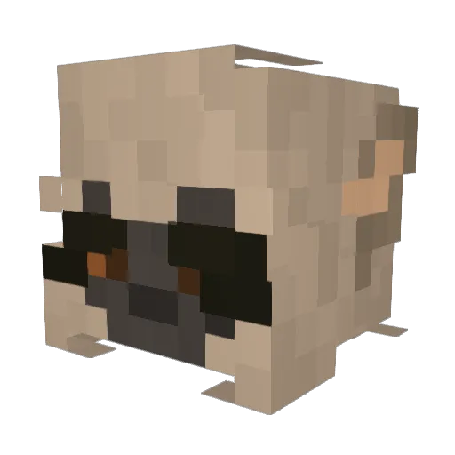 AlyssaStarWolf Minecraft avatar head, 3D render