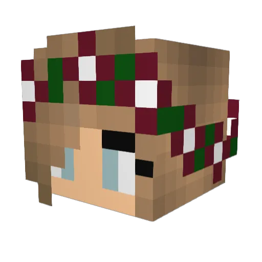 Alyssa_0 Minecraft avatar head, 3D render