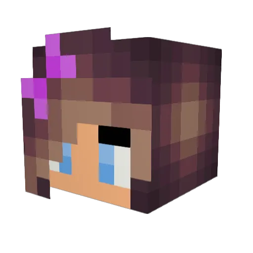 Alyssa_plays14 Minecraft avatar head, 3D render