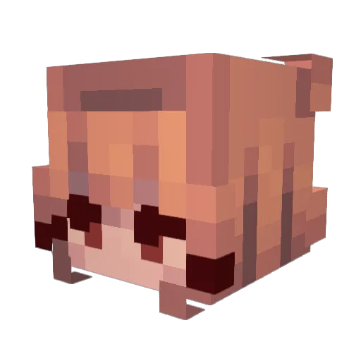 Alystris Minecraft avatar head, 3D render