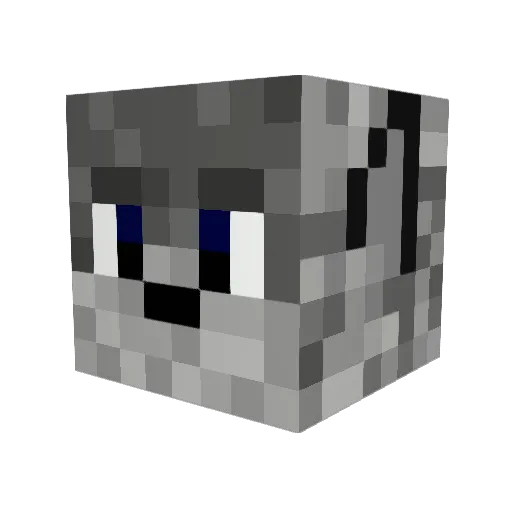 AlyxJay Minecraft avatar head, 3D render