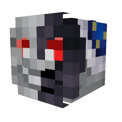 AlyxPi Minecraft avatar head, 3D render