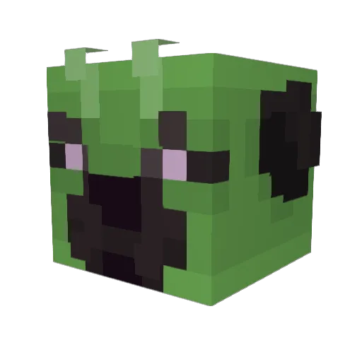 Alzaboom Minecraft avatar head, 3D render