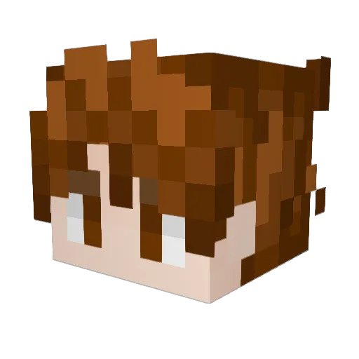 Alzare123 Minecraft avatar head, 3D render