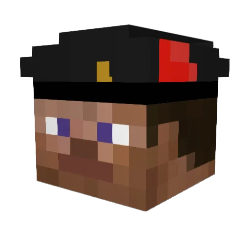 Alzheimer1337 Minecraft avatar head, 3D render