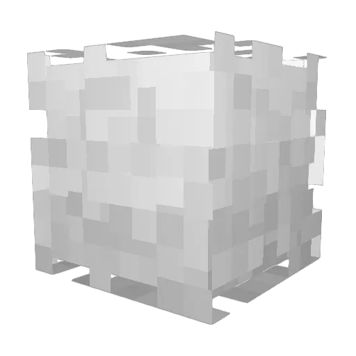 Alzonario Minecraft avatar head, 3D render