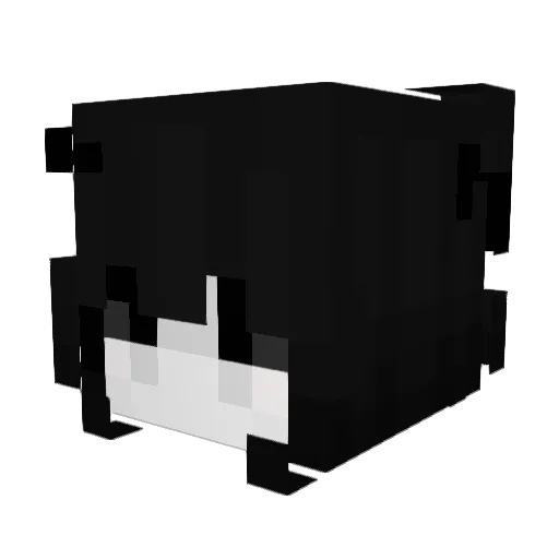 Am0di13 Minecraft avatar head, 3D render