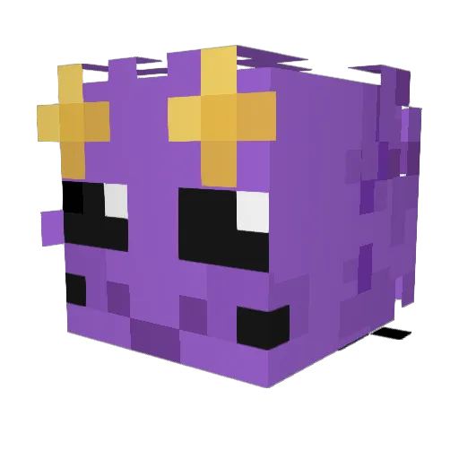 Am3thyst_n3ru Minecraft avatar head, 3D render