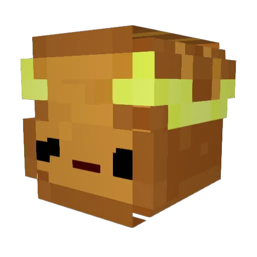 AmBread216 Minecraft avatar head, 3D render