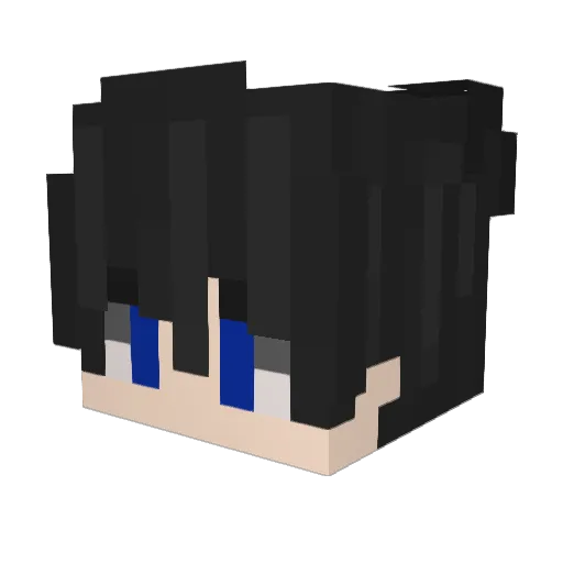 AmEricd Minecraft avatar head, 3D render