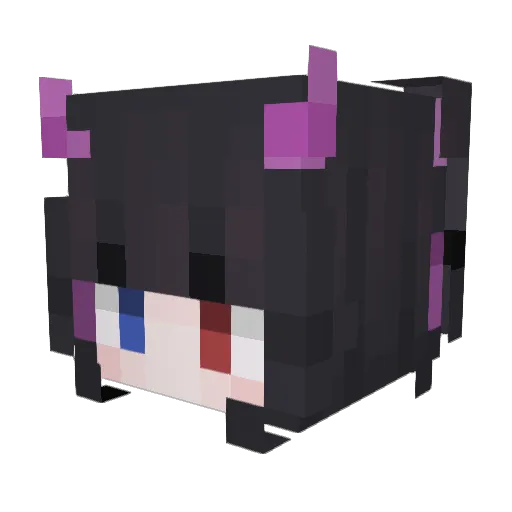 AmIReaal Minecraft avatar head, 3D render