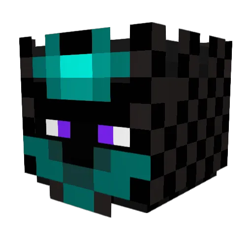 AmK13 Minecraft avatar head, 3D render