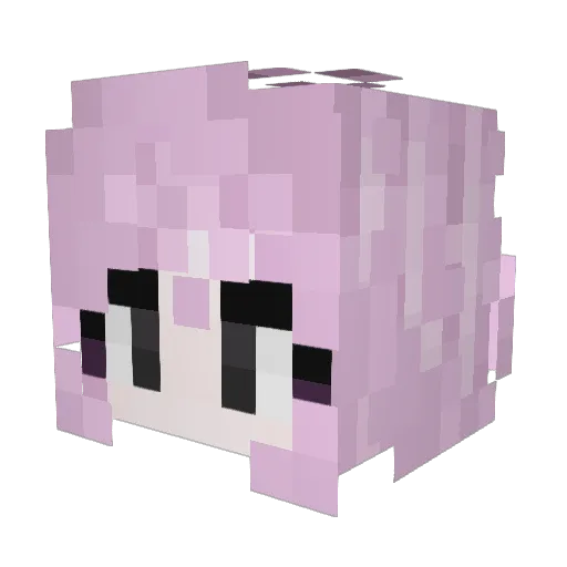 AmOMo_XD Minecraft avatar head, 3D render