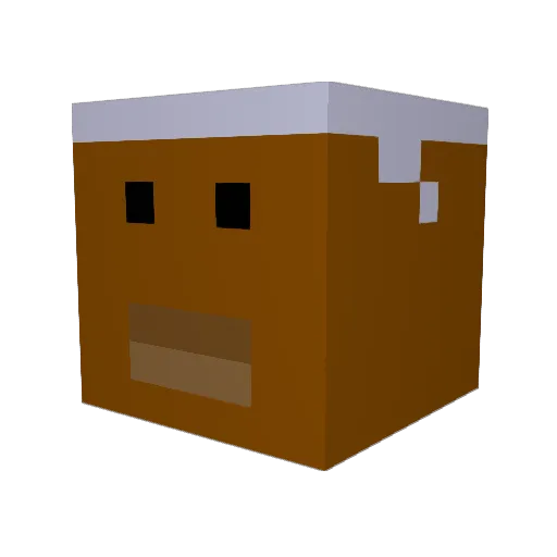 AmP_Legend Minecraft avatar head, 3D render