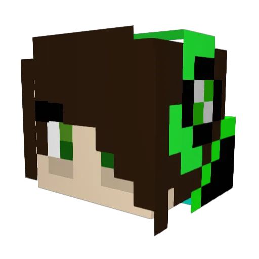 AmPro716 Minecraft avatar head, 3D render