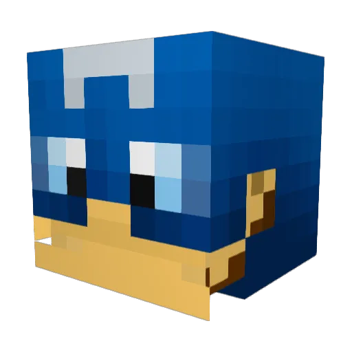 AmTRIGGERED Minecraft avatar head, 3D render