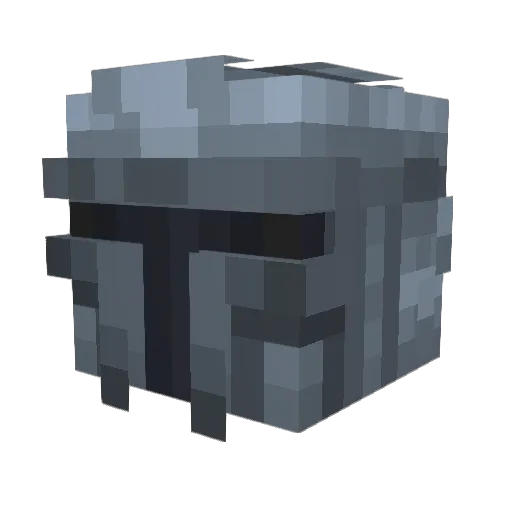 AmTheMando Minecraft avatar head, 3D render