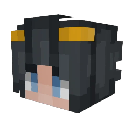 AmTrexo Minecraft avatar head, 3D render