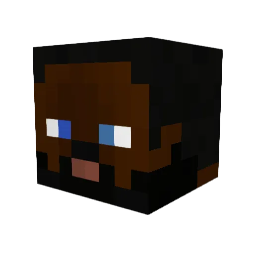 AmWody Minecraft avatar head, 3D render