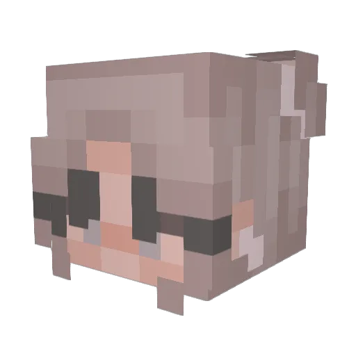 AmYaH117 Minecraft avatar head, 3D render