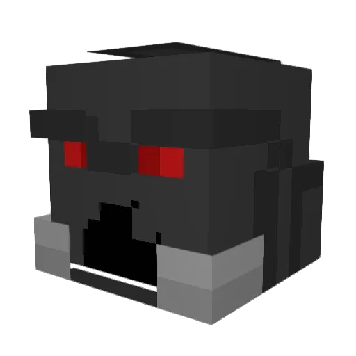 AmZeck Minecraft avatar head, 3D render