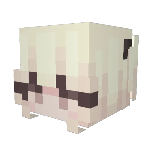 Am_Grass Minecraft avatar head, 3D render