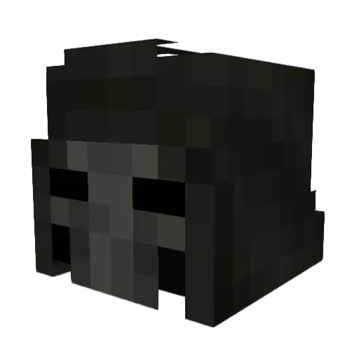 AmaDeusVult Minecraft avatar head, 3D render