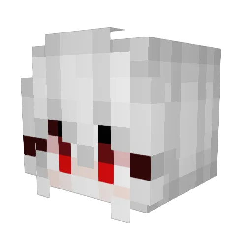 AmaRylliS_024 Minecraft avatar head, 3D render