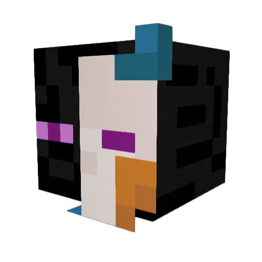 AmaZing_A Minecraft avatar head, 3D render