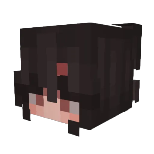 Amaa__ Minecraft avatar head, 3D render