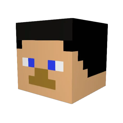 AmaanH01 Minecraft avatar head, 3D render