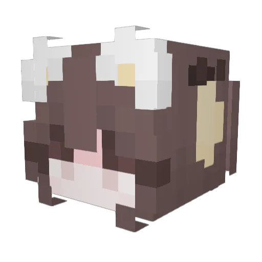 Amachel Minecraft avatar head, 3D render