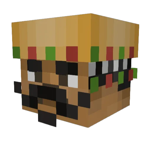 Amadas_mofo Minecraft avatar head, 3D render