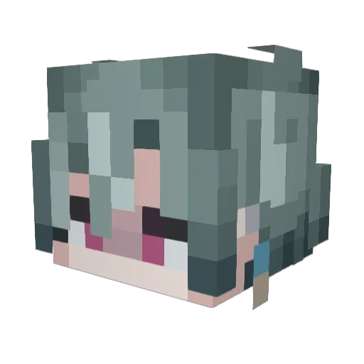 Amadeo Minecraft avatar head, 3D render