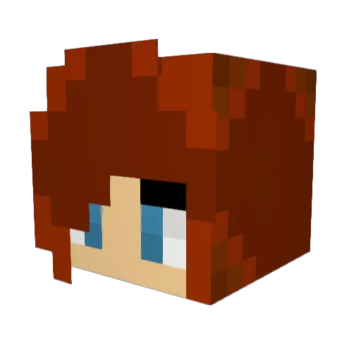 Amadgoon Minecraft avatar head, 3D render