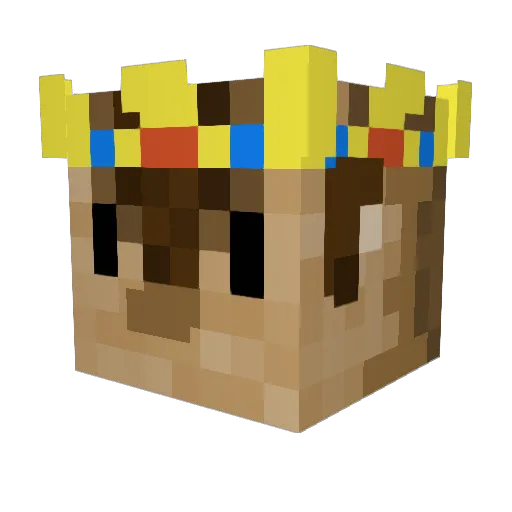 AmadilloKing Minecraft avatar head, 3D render