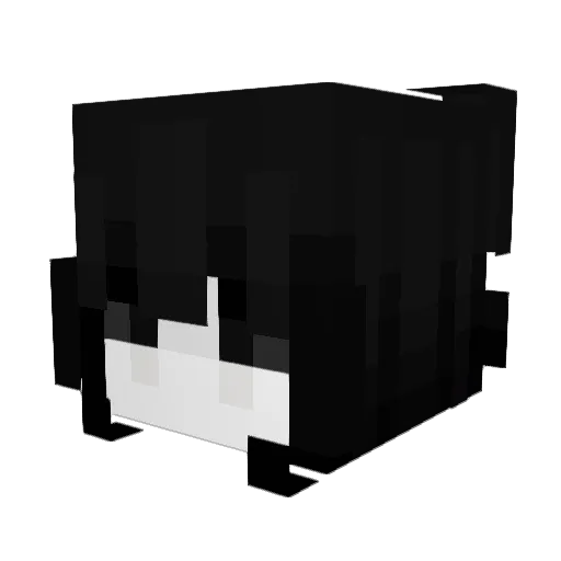 Amadorant Minecraft avatar head, 3D render