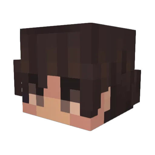 AmaelFLyMe Minecraft avatar head, 3D render