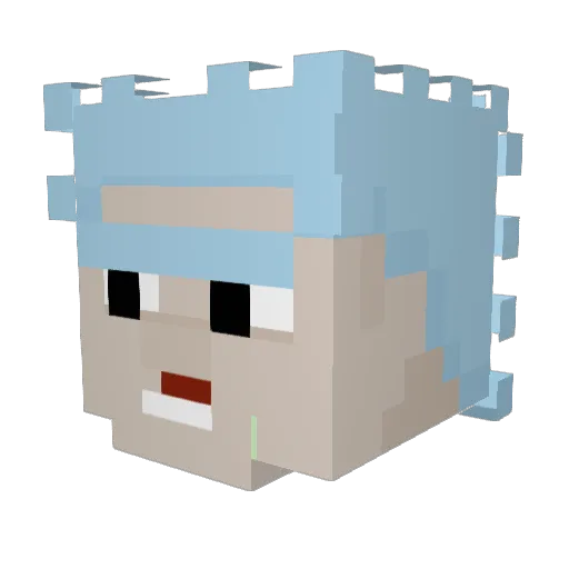 Amag140696 Minecraft avatar head, 3D render